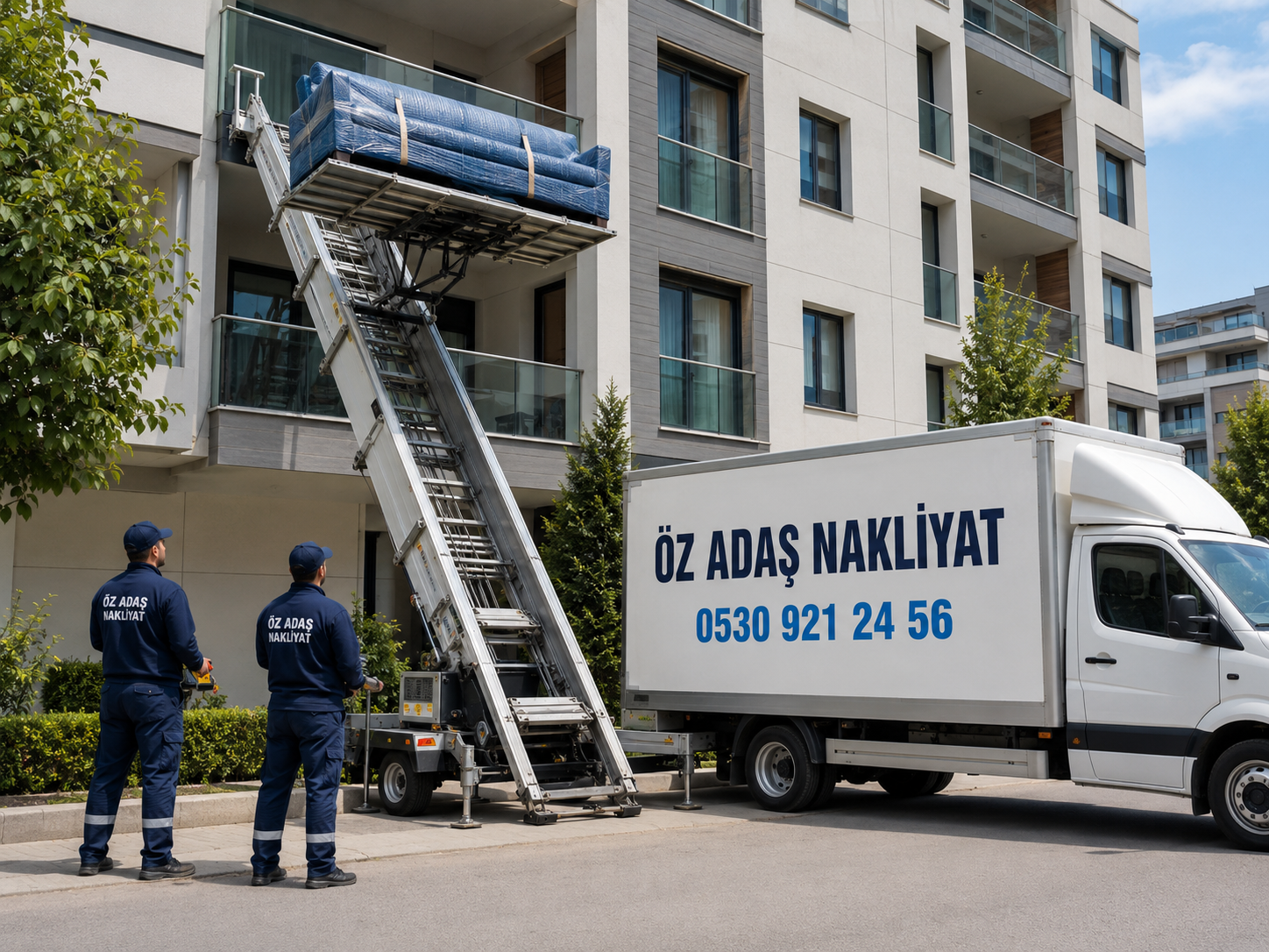 Öz Adaş Nakliyat asansörlü taşımacılık hizmeti